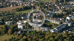 Dourdan île-de-France vue du ciel