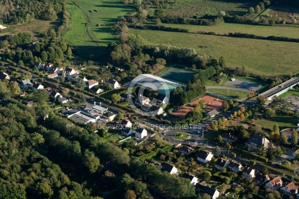 Dourdan île-de-France vue du ciel