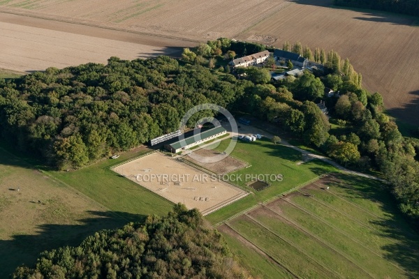 Dourdan île-de-France vue du ciel