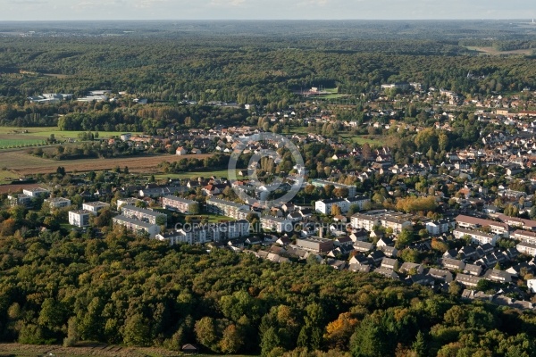 Dourdan île-de-France vue du ciel