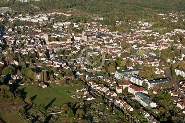 Dourdan île-de-France vue du ciel