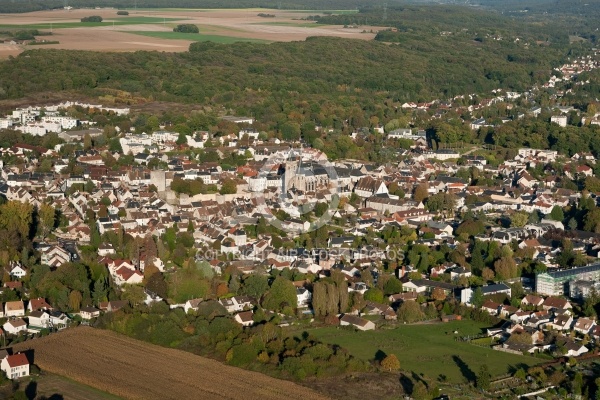 Dourdan île-de-France vue du ciel