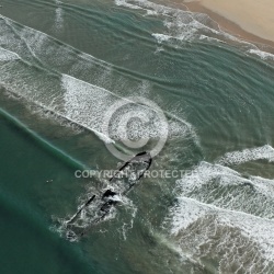 Epave vue du ciel île d Oléron