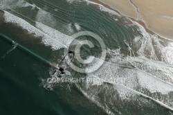 Epave vue du ciel île d Oléron