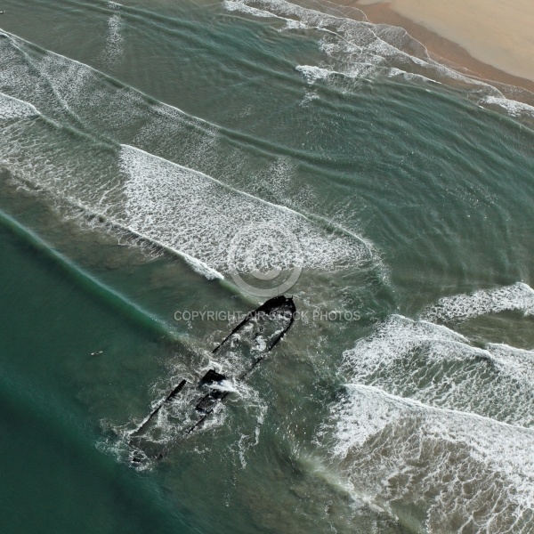 Epave vue du ciel île d Oléron