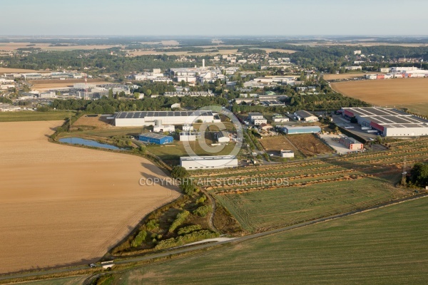 Epernon vue du ciel