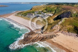 Erquy plage du Guen vue du ciel