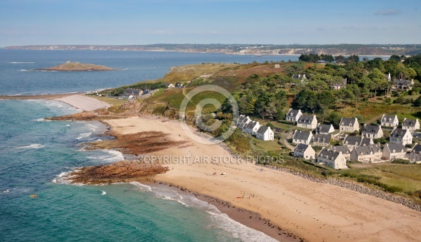 Erquy plage du Guen vue du ciel