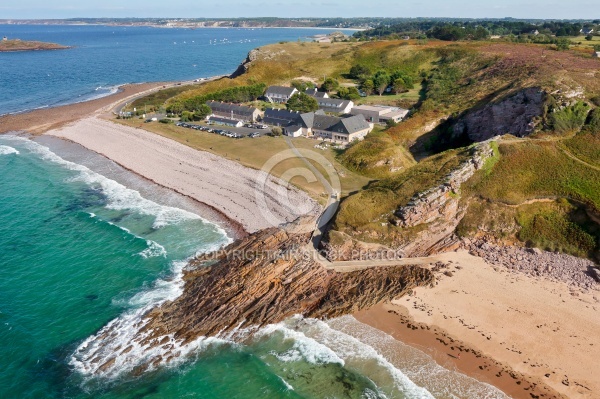 Erquy plage du Guen vue du ciel