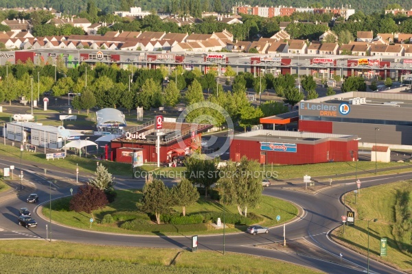 Etampes  centre commercial vue du ciel