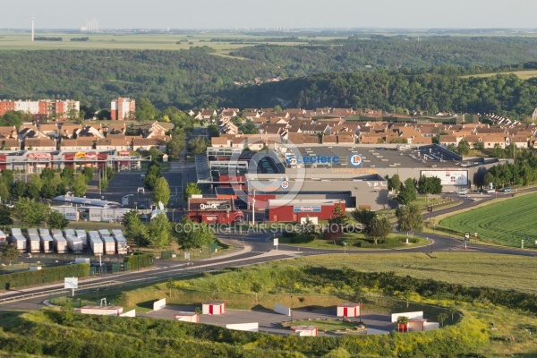 Etampes centre commercial vue du ciel