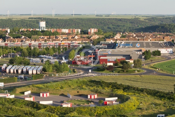 Etampes centre commercial vue du ciel