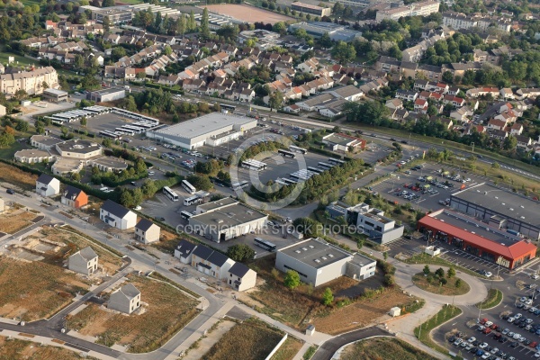 Etampes vue du ciel