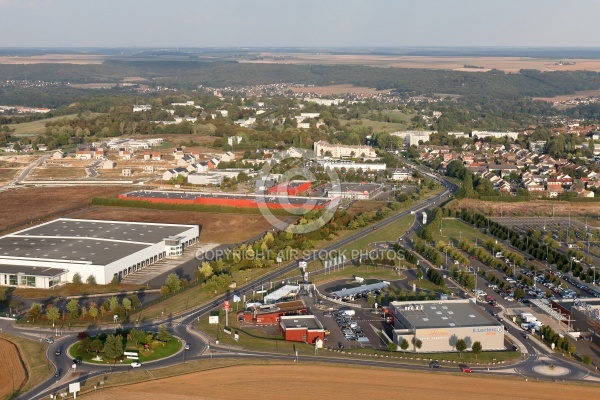 Etampes vue du ciel