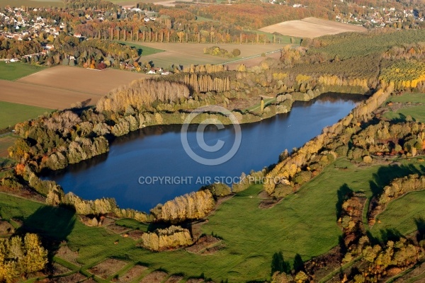 Etang de Baville, Saint-Maurice-Montcouronne vue du ciel