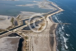 Etang de la Galère et Faraman vue du ciel