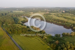 Etang de Saint-Maurice-Montcouronne vue du ciel