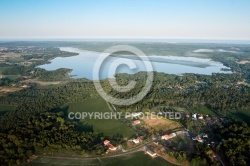 Etang de Soustons vue du ciel