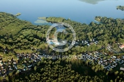 Etang de Soustons vue du ciel