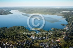 Etang de Soustons vue du ciel