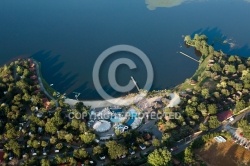 Etang de Soustons vue du ciel