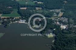 Etang de Soustons vue du ciel