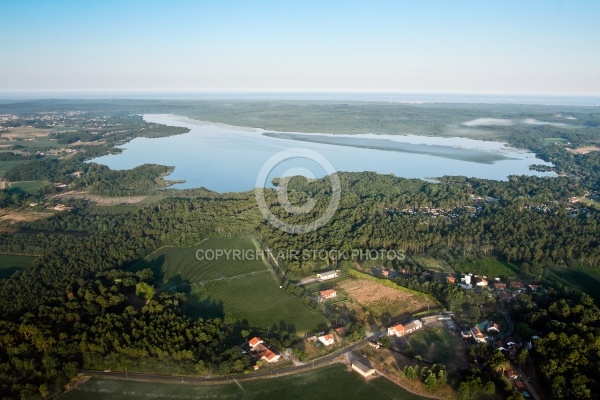 Etang de Soustons vue du ciel