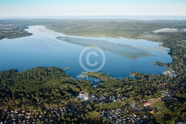 Etang de Soustons vue du ciel