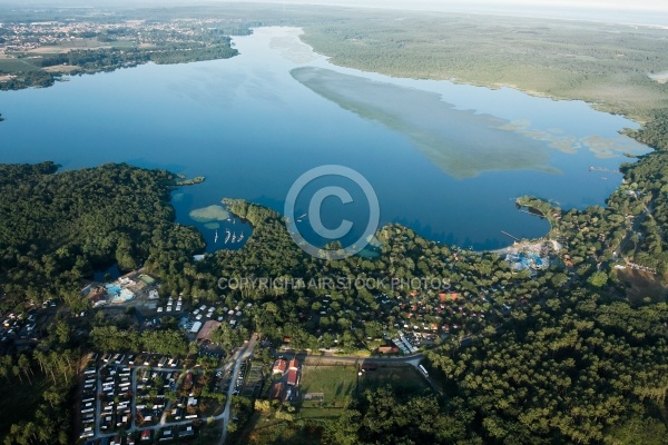 Etang de Soustons vue du ciel