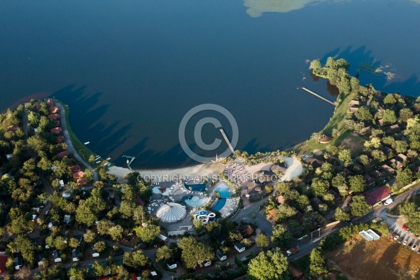 Etang de Soustons vue du ciel