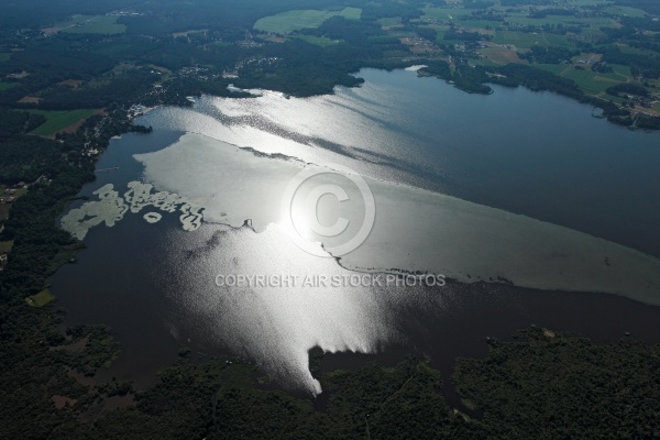 Etang de Soustons vue du ciel