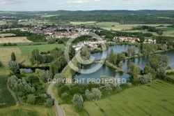 Etangs de Basse Ham, la Moselle vue du ciel 57