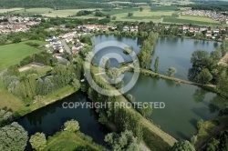 Etangs de Basse Ham, la Moselle vue du ciel 57