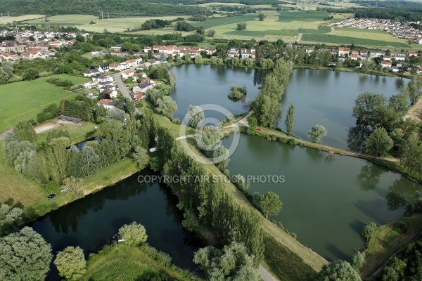 Etangs de Basse Ham, la Moselle vue du ciel 57