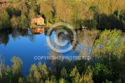 Etangs de Chandelles vu du ciel, 28210 Coulombs