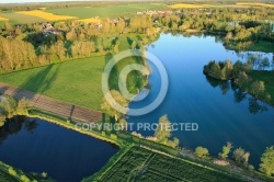 Etangs de Chandelles vu du ciel, 28210 Coulombs