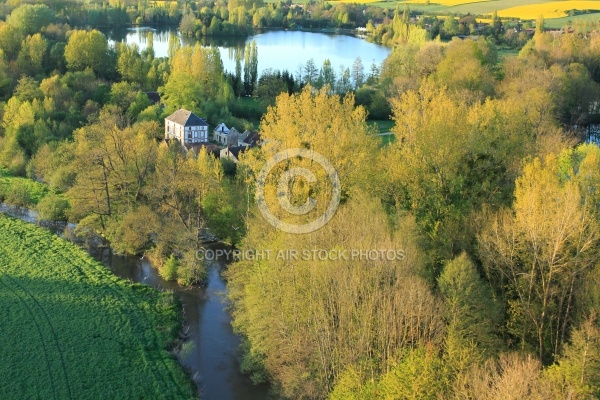 Etangs de Chandelles vu du ciel, 28210 Coulombs