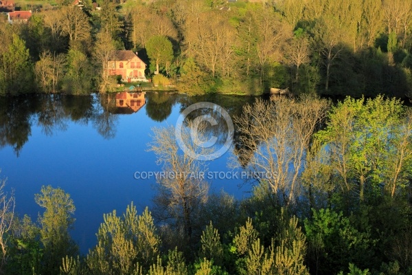 Etangs de Chandelles vu du ciel, 28210 Coulombs