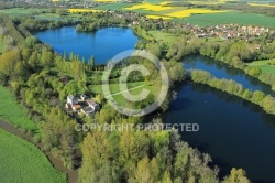 Etangs de Chandelles vu du ciel