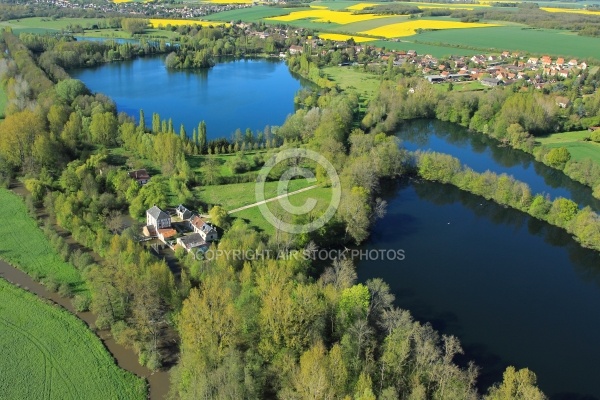 Etangs de Chandelles vu du ciel