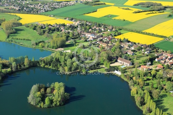 Etangs de Chandelles vu du ciel