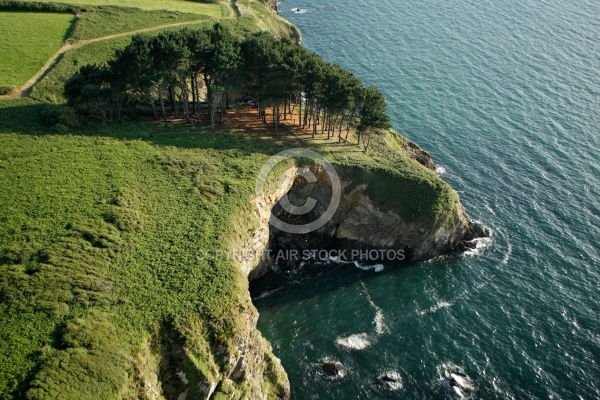 Falaises de Lanévry vue du ciel , Kerlaz, Finistère