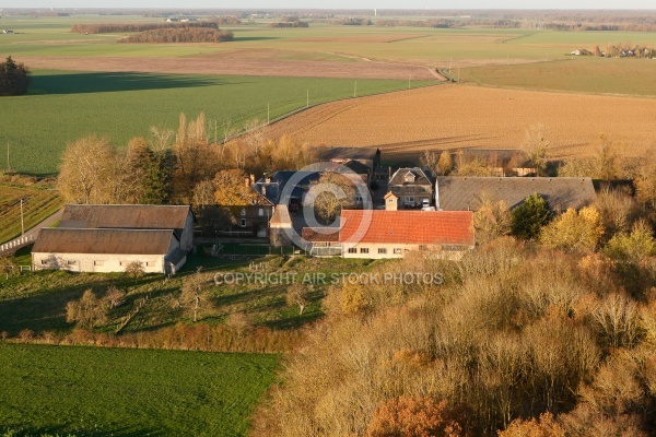 Ferme agricole , Ablis vue du ciel