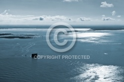 Fort Boyard vue du ciel