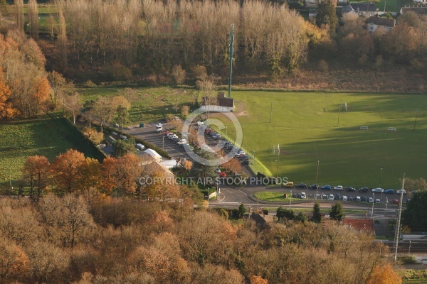 Gare de Sermaise vue du ciel