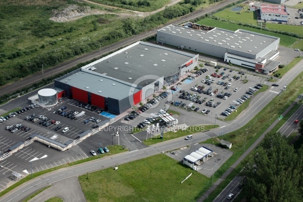 Hypermarché à Yutz en Moselle vue du ciel 57 Hypermarché à Yutz en Moselle vue du ciel 57