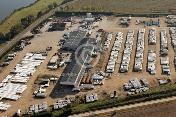 Industrie à Sully-sur-Loire vue du ciel