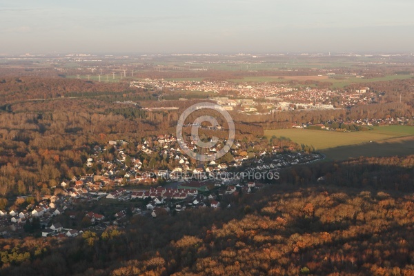 Janville-sur-Juine vue du ciel