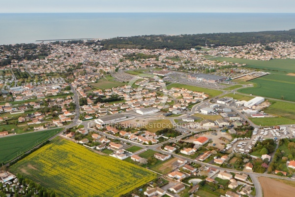 Jard-sur-Mer vue du ciel