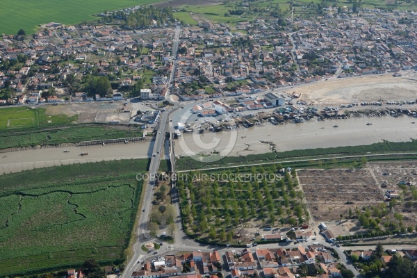 L Aiguillon-sur-Mer et la Faute-sur-Mer vu du cilel, Vendée 85